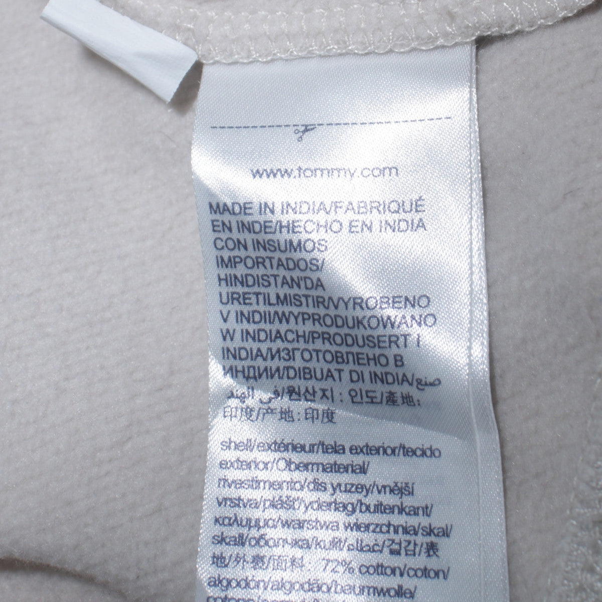 Tommy Hilfiger Boys White Pullover Hoodie 176 Logo Graphic Sweatshirt