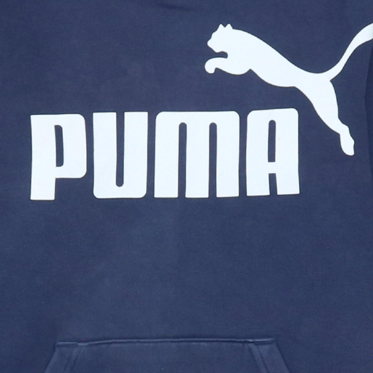 Puma Boys Blue Pullover Hoodie 14-15 Years Logo Fleece Sweatshirt