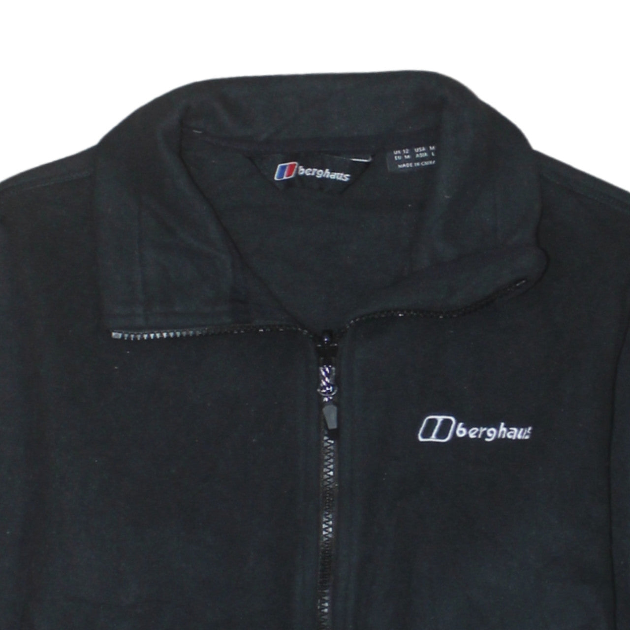 Berghaus Womens Black Fleece Full Zip Jacket Size 12