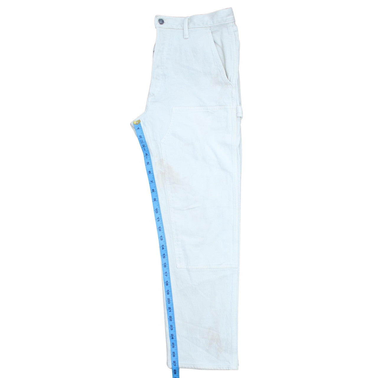 GAP Men's White Straight Regular Fit Jeans 32x30 Cotton Denim