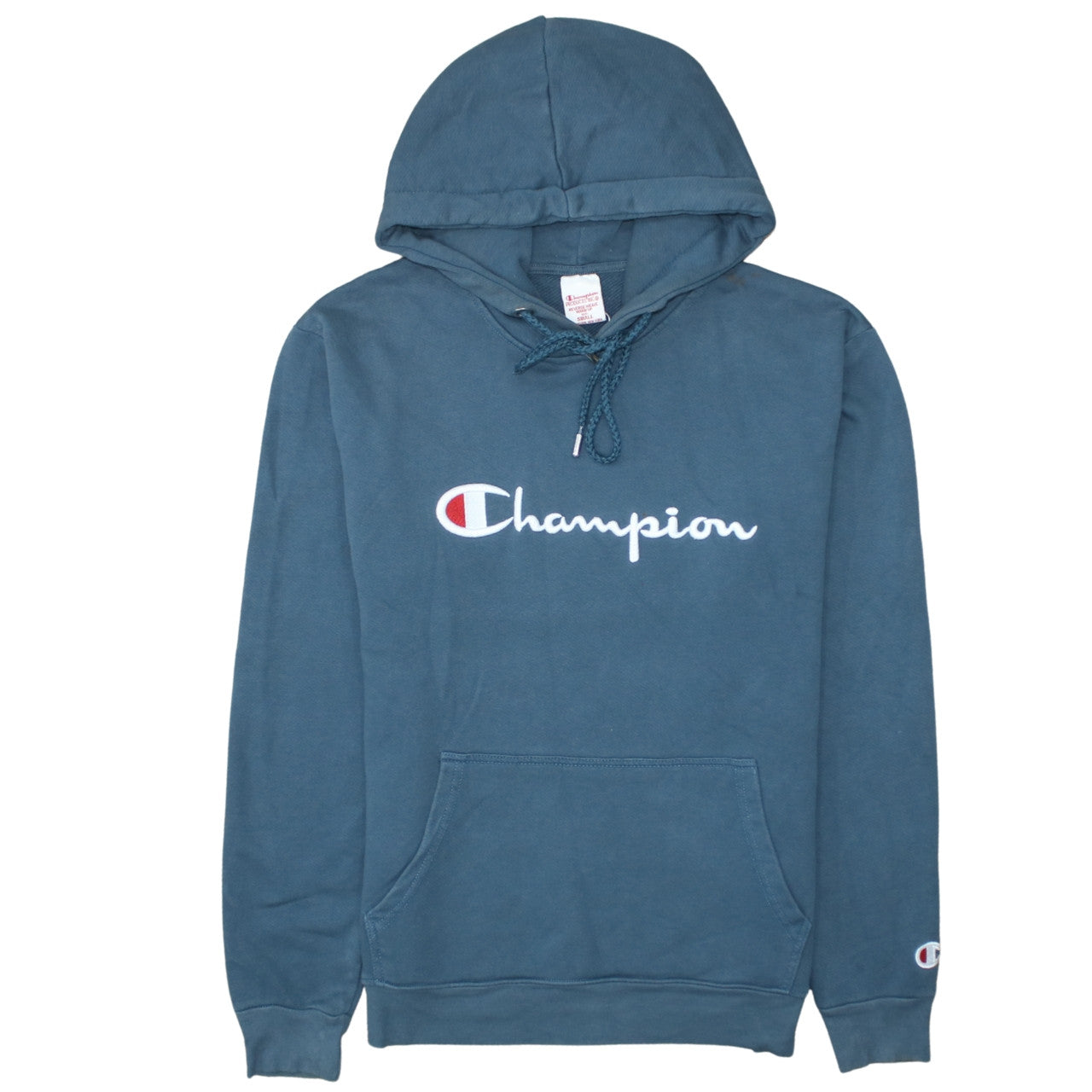 Champion Men's Blue Small Reverse Weave Pullover Hoodie