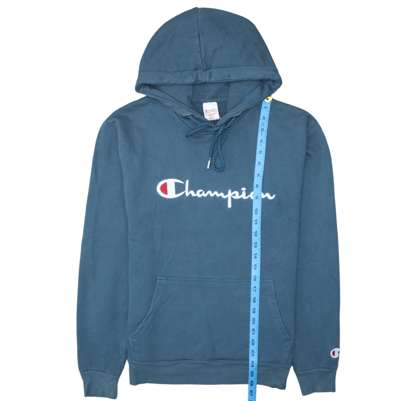 Champion Men's Blue Small Reverse Weave Pullover Hoodie
