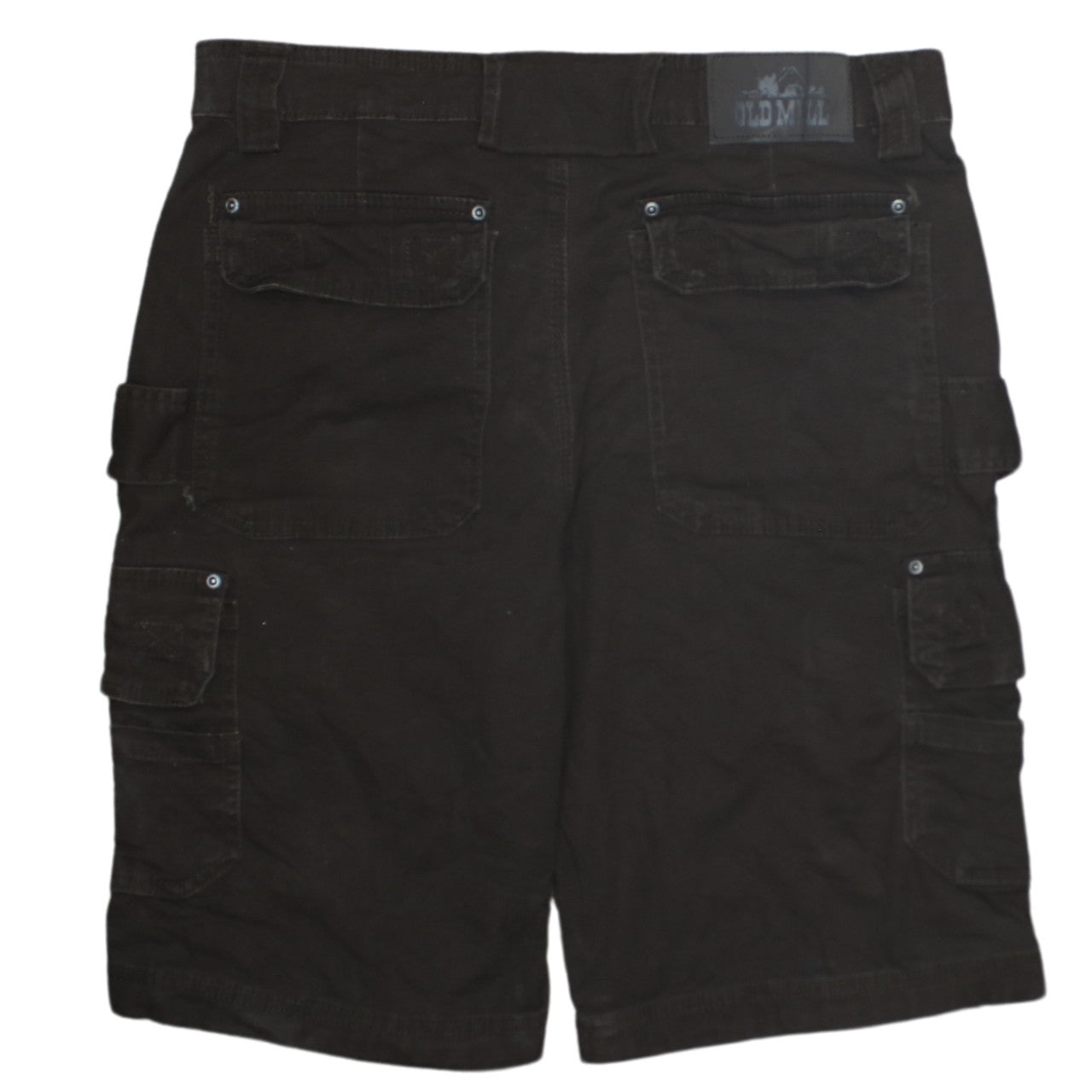 Old Mill Men's Black Cargo Shorts Cotton Casual Summer Wear Size L