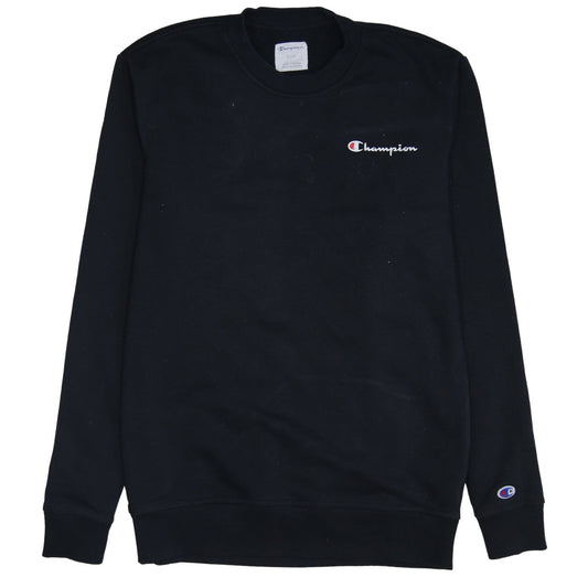 Champion Men's Black Crew Neck Pullover Sweatshirt Size S