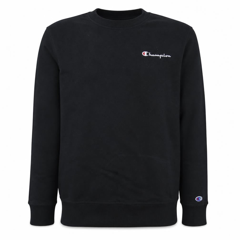 Champion Men's Black Crew Neck Pullover Sweatshirt Size S