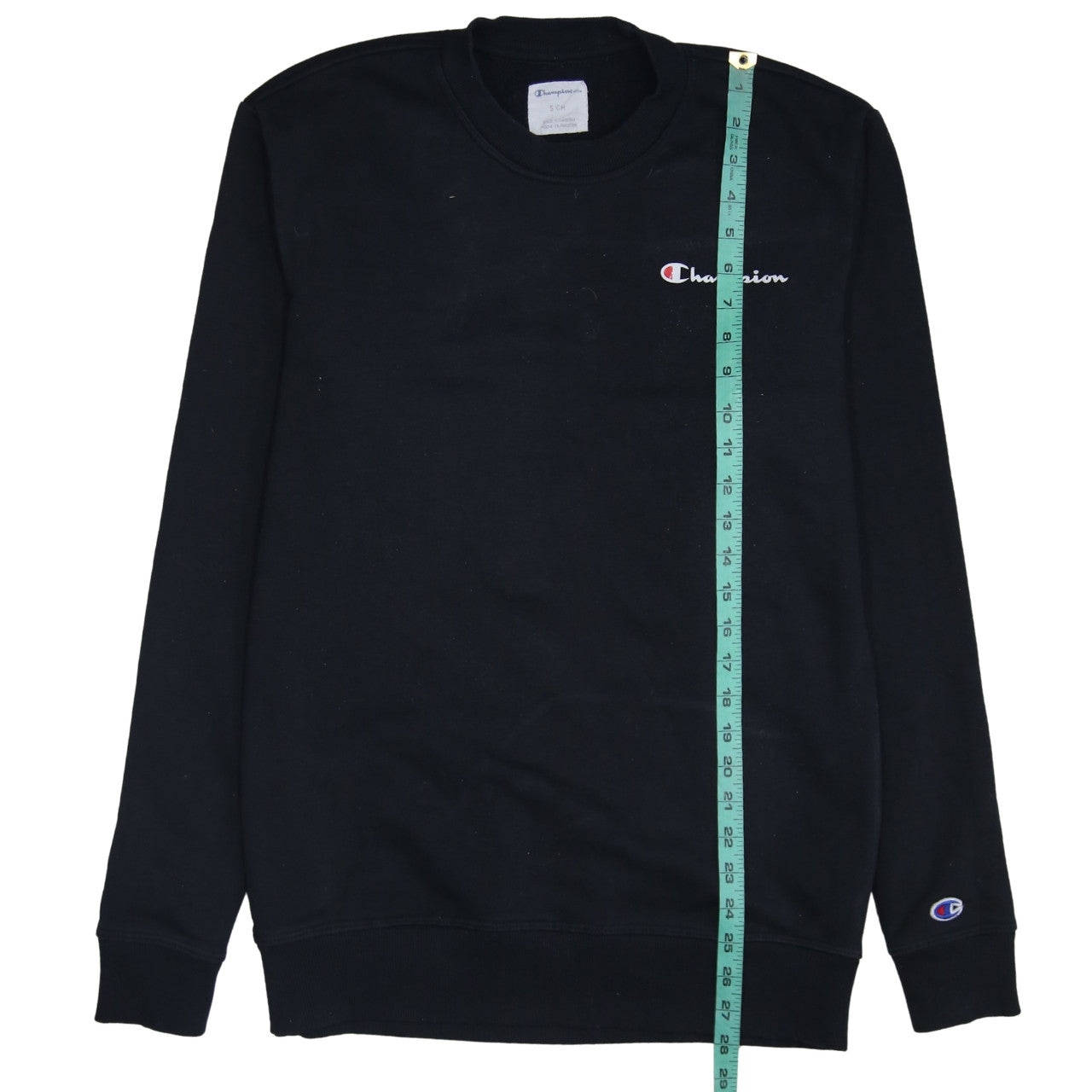 Champion Men's Black Crew Neck Pullover Sweatshirt Size S