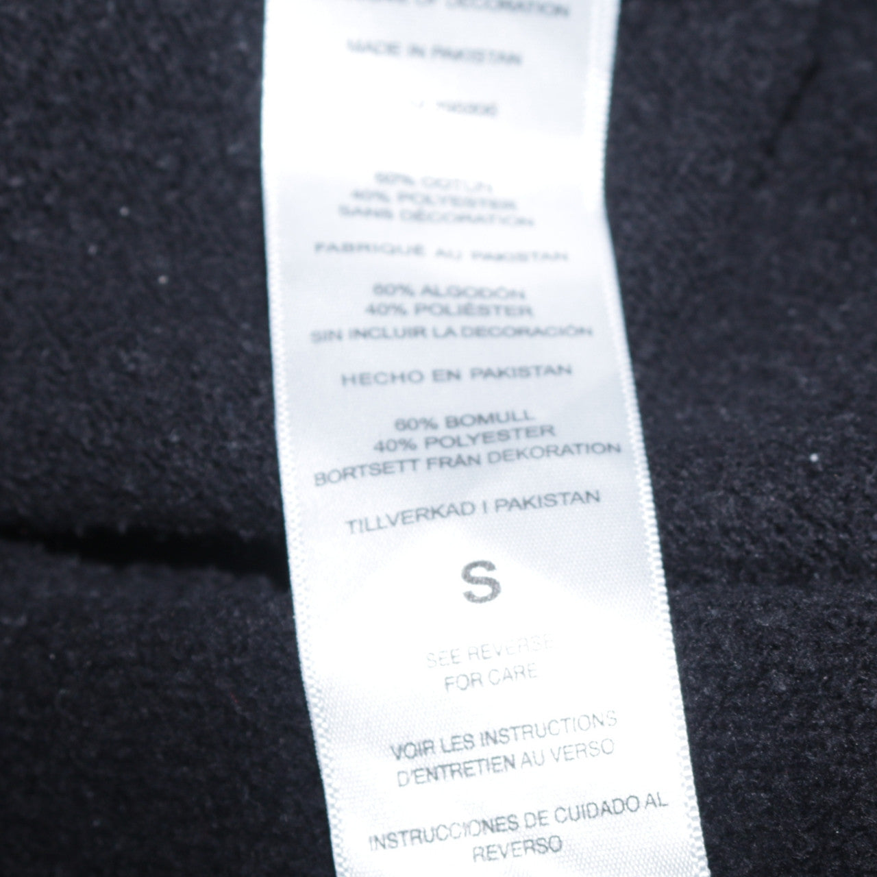 Champion Men's Black Crew Neck Pullover Sweatshirt Size S
