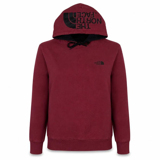 The North Face Women Burgundy Pullover Hoodie Medium 100% Cotton