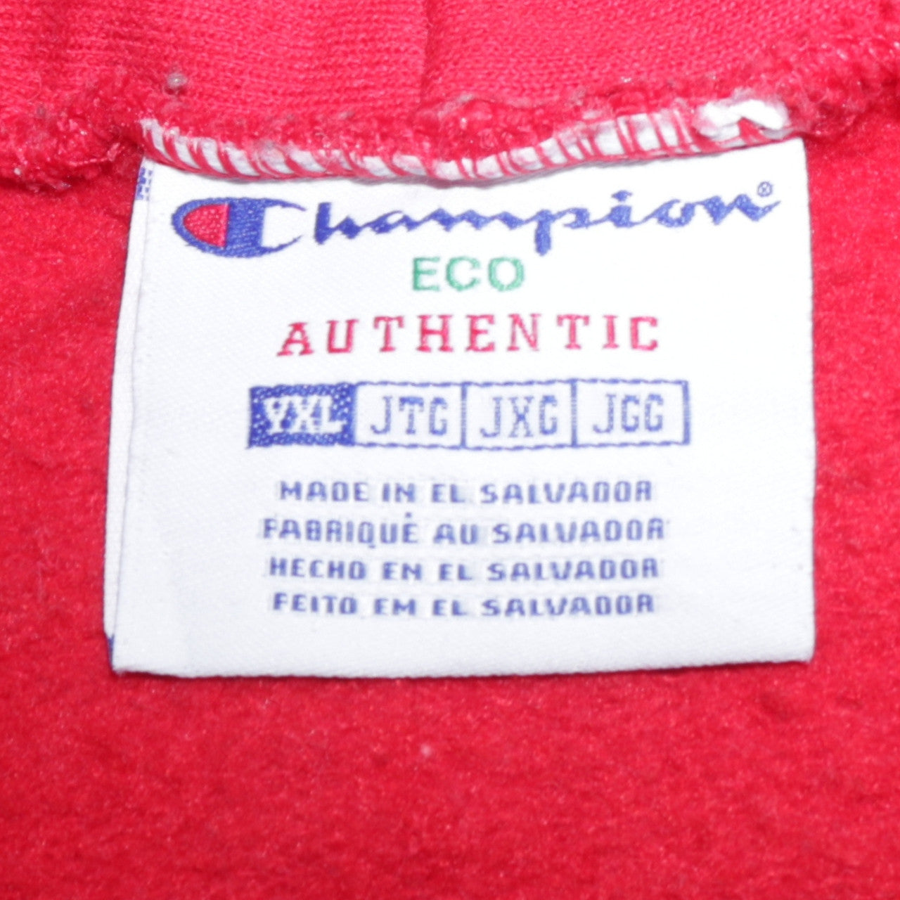 Champion Boys Red Pullover Hoodie XL Fleece Hooded Sweatshirt