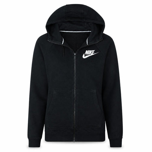 Nike Womens Black XS Full Zip Hooded Sweatshirt