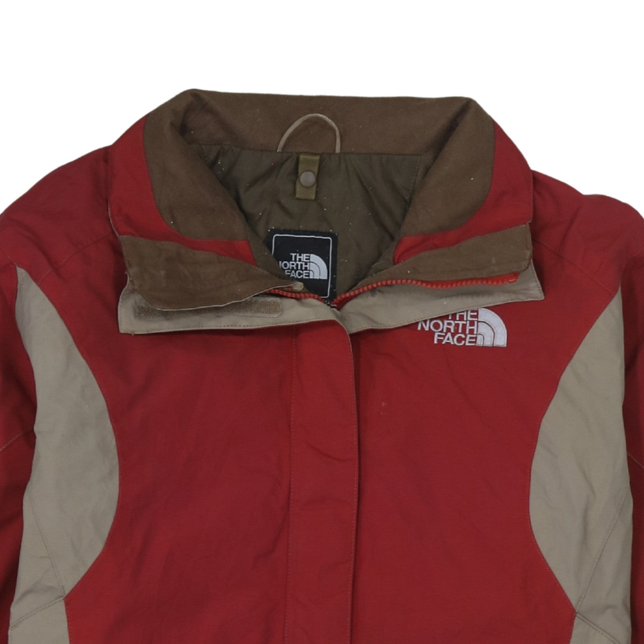 The North Face Women's Red Water Resistant Mid-Length Parka Jacket M