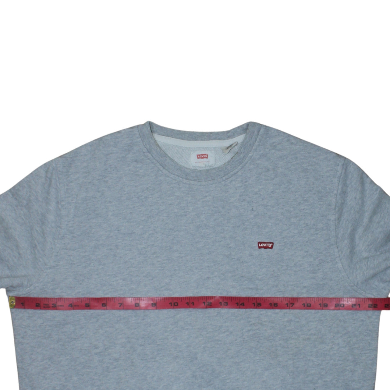 Levi's Men's Grey Crew Neck Pullover Sweatshirt Size L