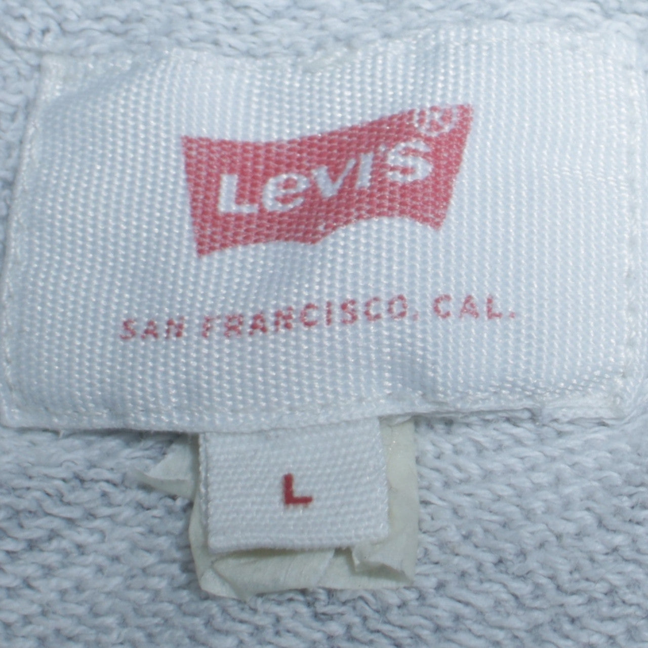 Levi's Men's Grey Crew Neck Pullover Sweatshirt Size L