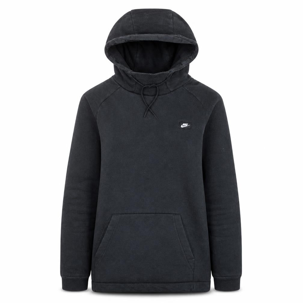 Nike Womens Black XS Pullover Hoodie Cotton Blend Fleece Sweatshirt