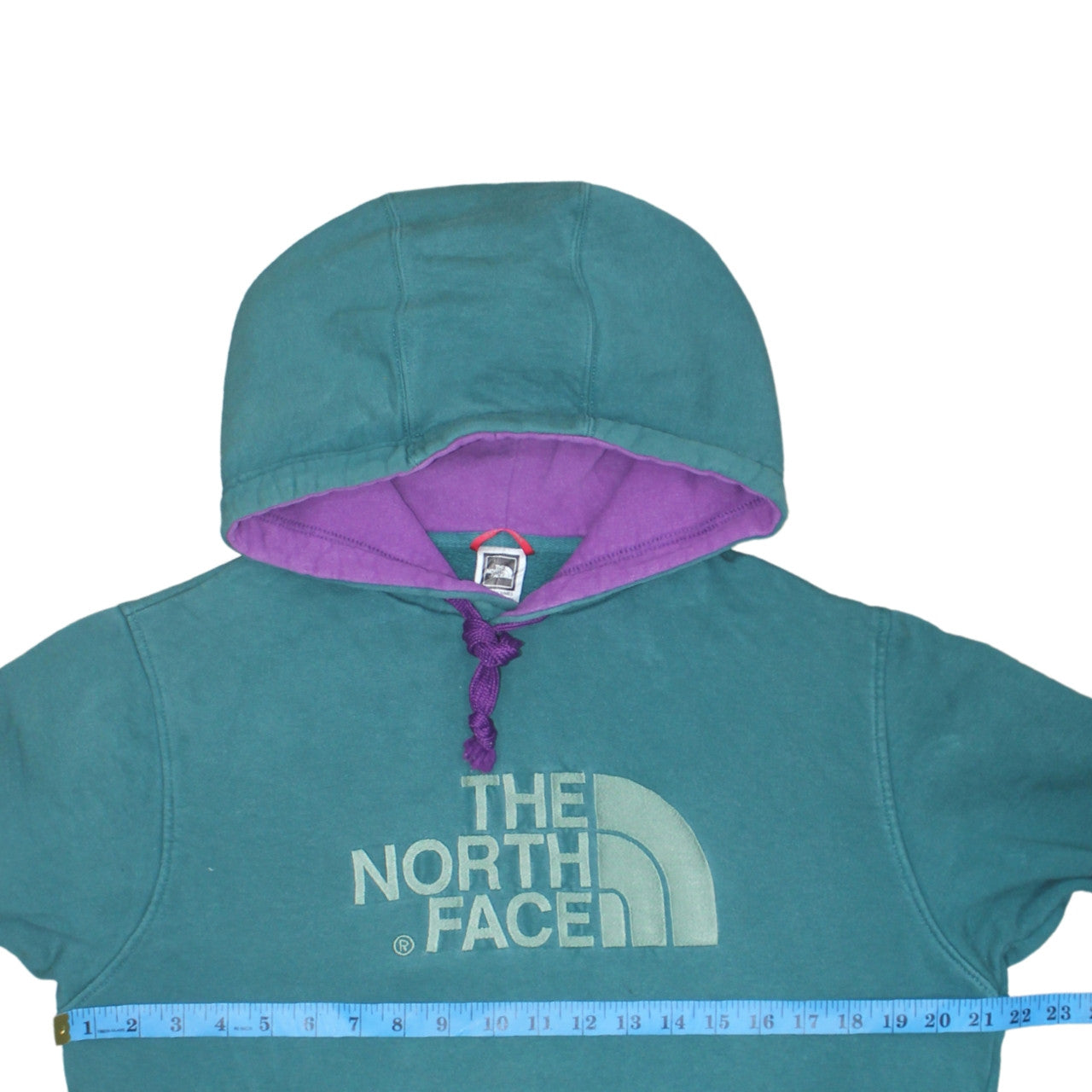The North Face Men's Green Pullover Hoodie Size S Outdoor Cotton Sweatshirt