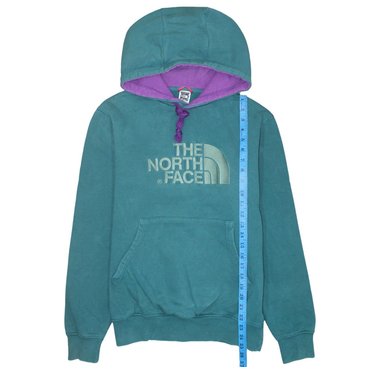 The North Face Men's Green Pullover Hoodie Size S Outdoor Cotton Sweatshirt
