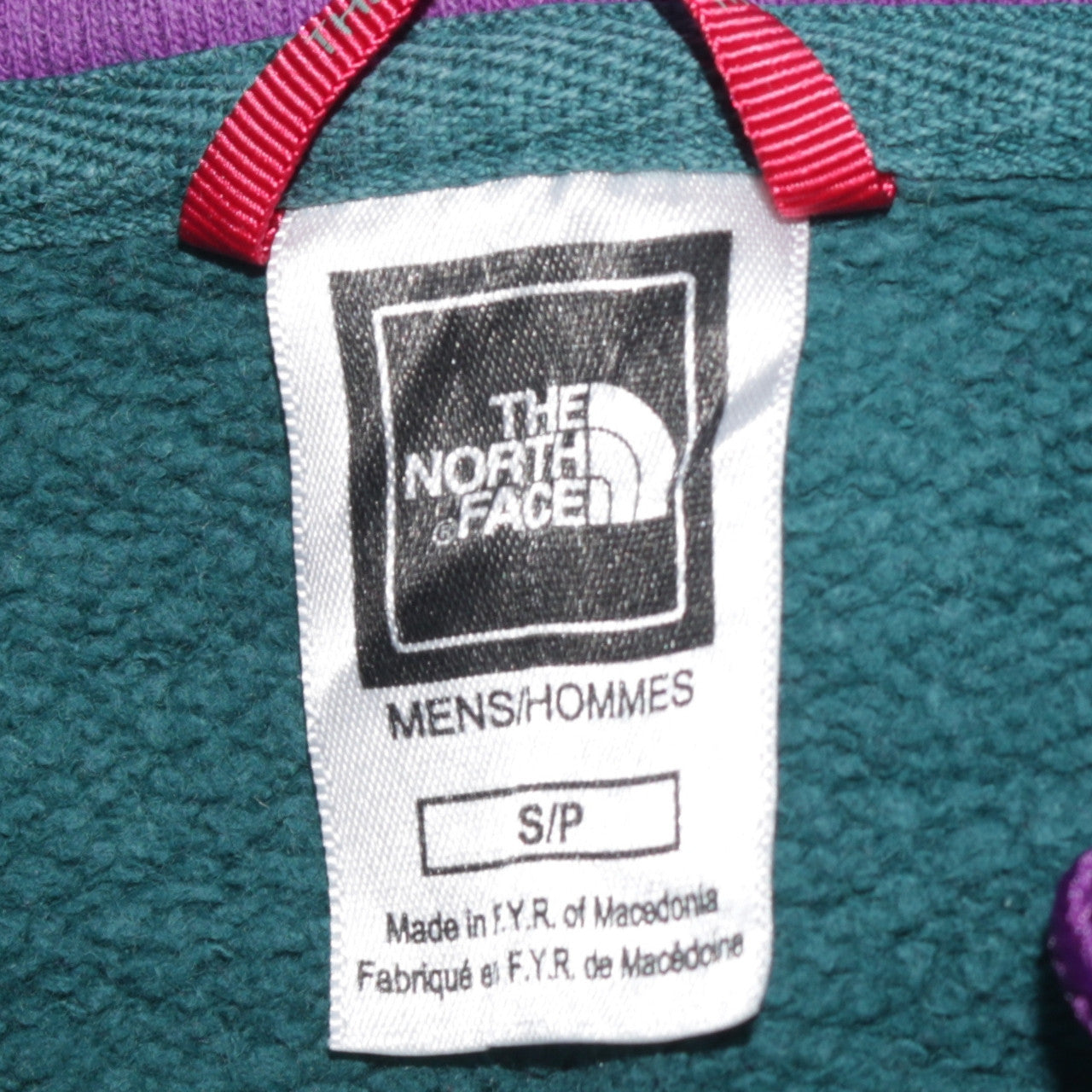 The North Face Men's Green Pullover Hoodie Size S Outdoor Cotton Sweatshirt