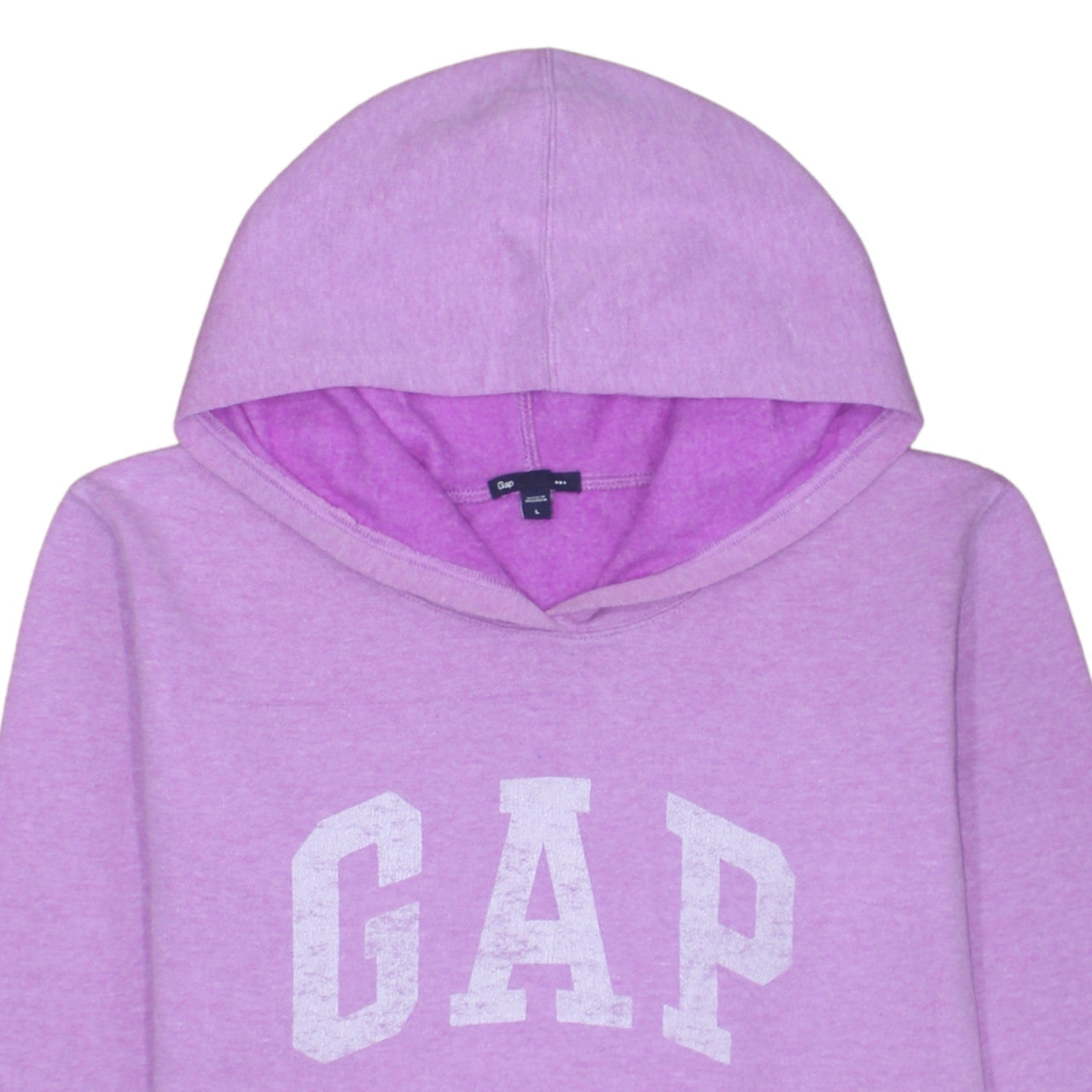 GAP Women’s Pink Pullover Hoodie L Cotton Blend Logo Casual Sweatshirt
