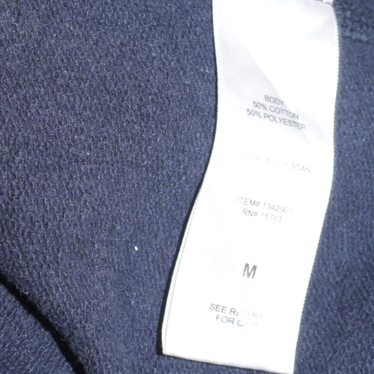 Champion Men's Blue Medium Pullover Sweatshirt Crew Neck Embroidered Logo