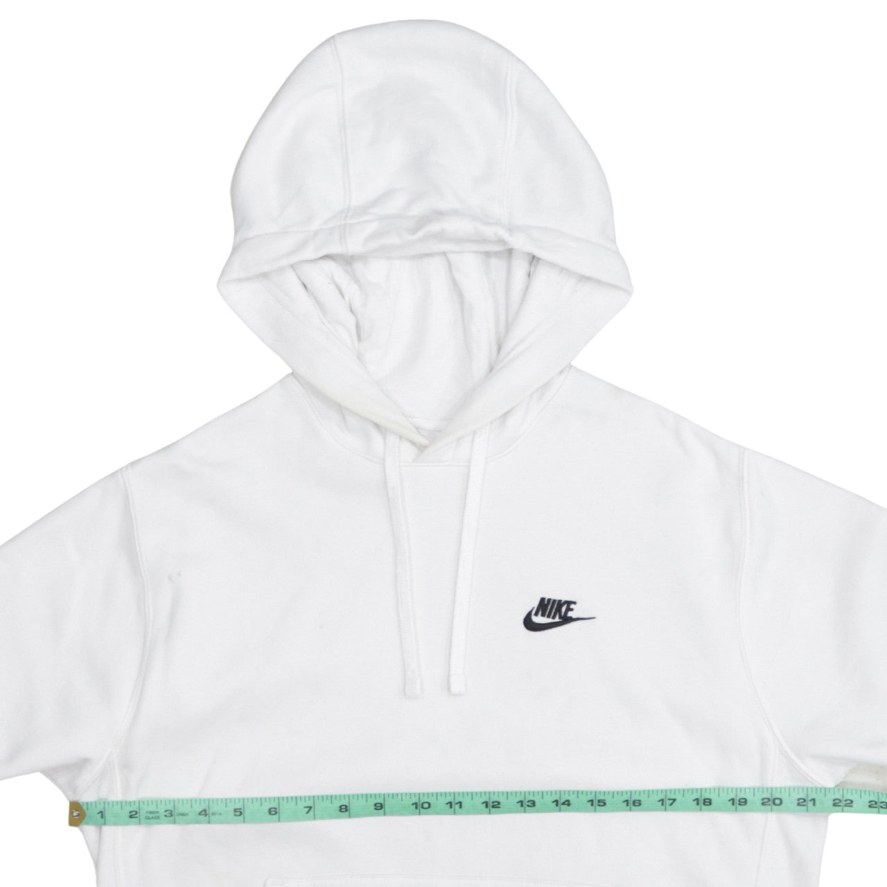 Nike Men's White Small Pullover Hoodie Sweatshirt Fleece Regular Fit