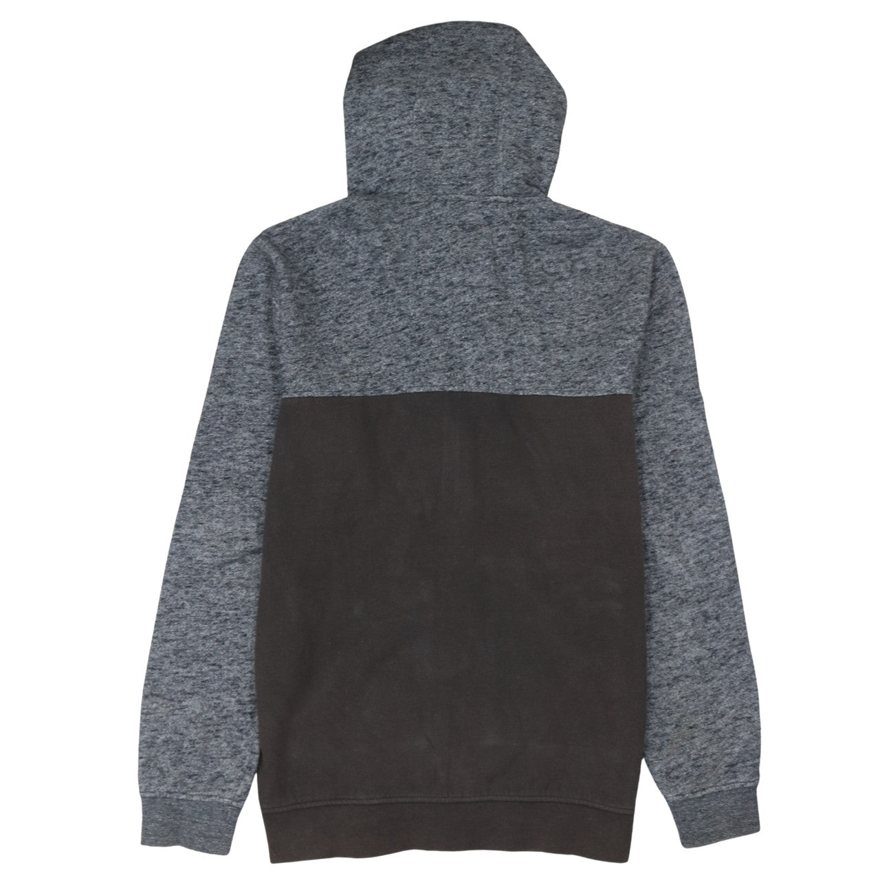 Quiksilver Men’s Grey Full Zip Hoodie Size S Fleece Hooded Sweatshirt