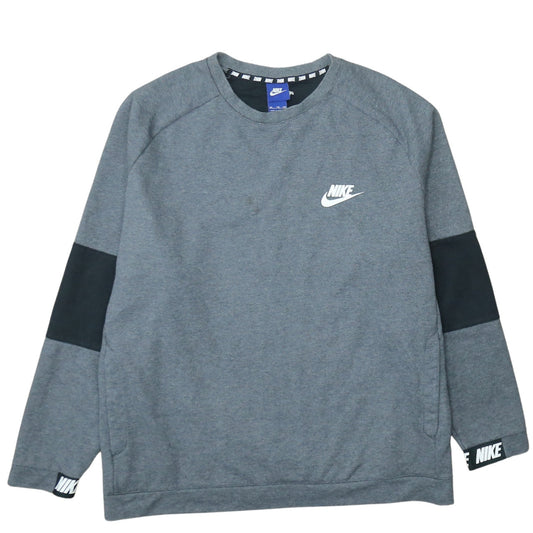 Nike Men's Grey 2XL Crew Neck Pullover Sweatshirt