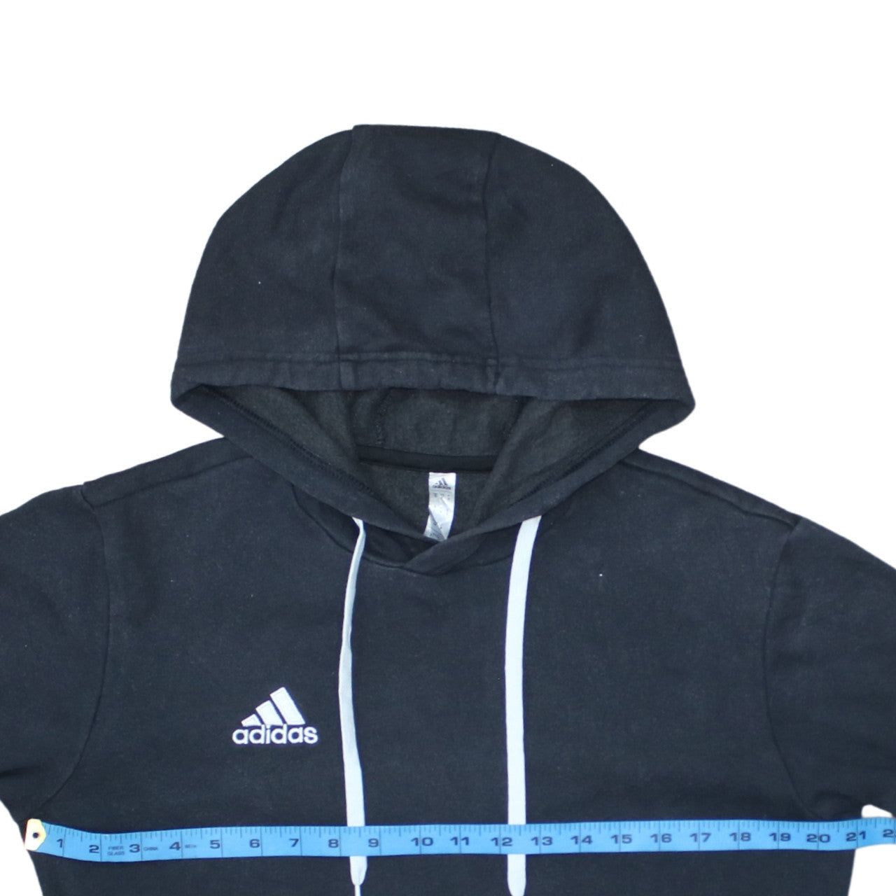 Adidas Men's Black Pullover Hoodie Size S Sports Fleece Sweatshirt