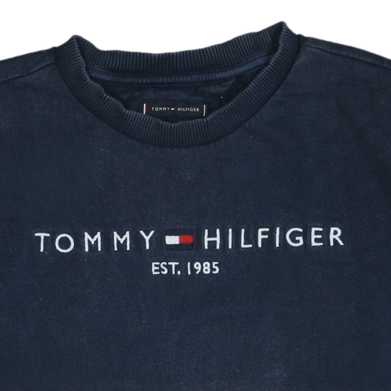 Tommy Hilfiger Boys Blue 164 Pullover Sweatshirt Embroidered Logo