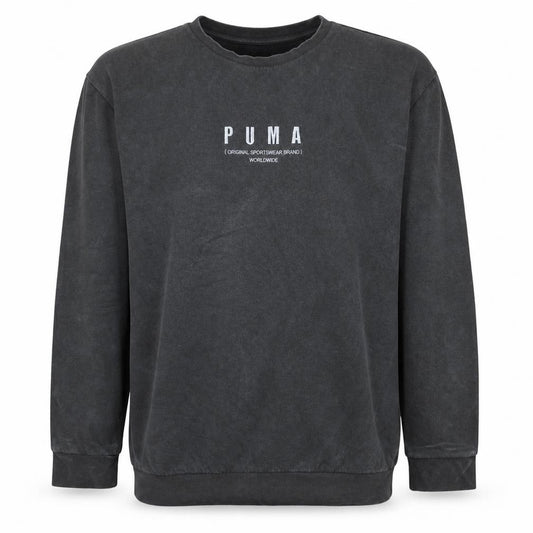 Puma Men's Black XL Pullover Sweatshirt Embroidered Logo