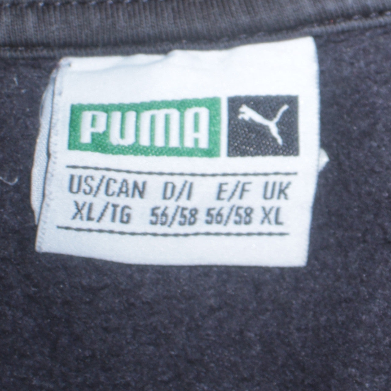 Puma Men's Black XL Pullover Sweatshirt Embroidered Logo