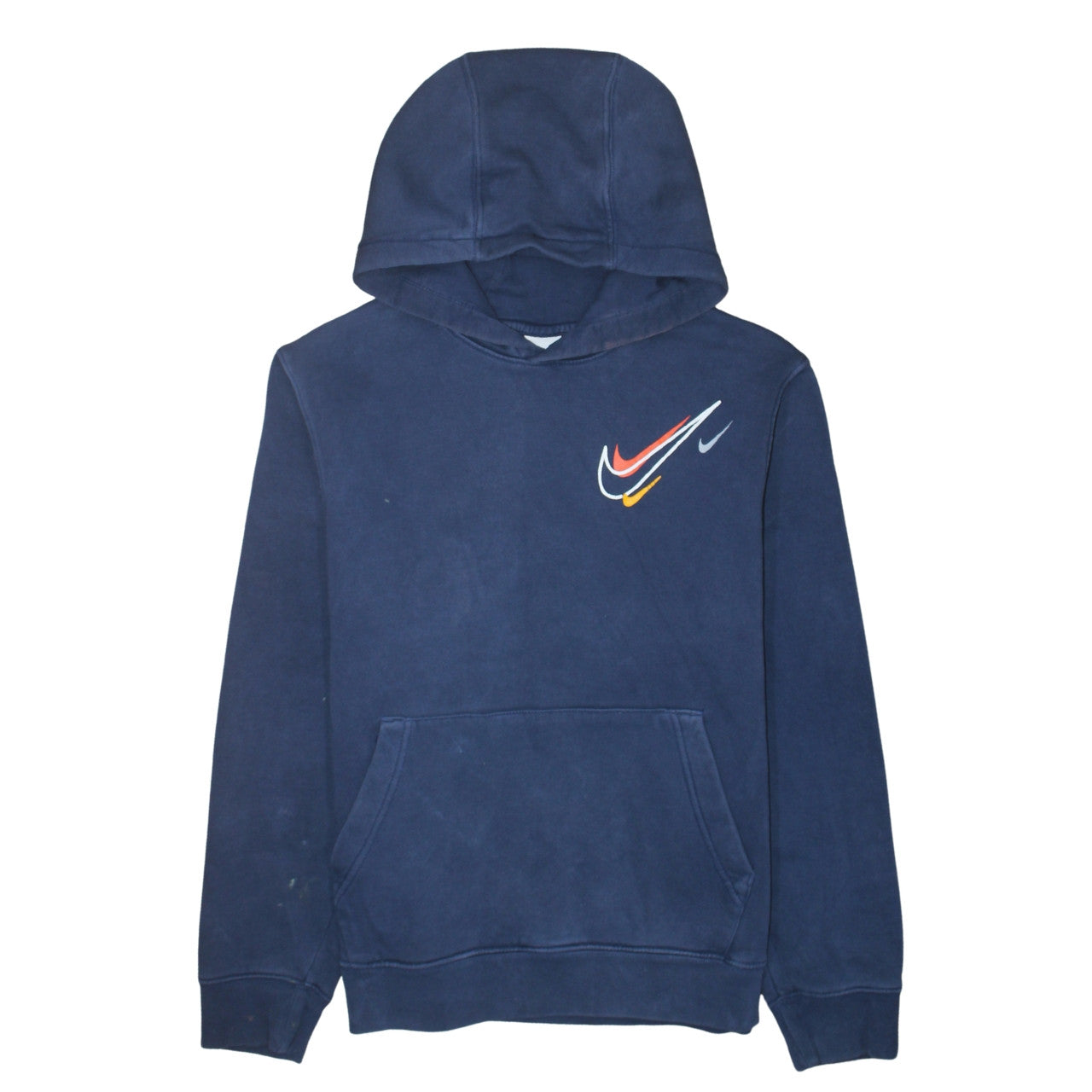 Nike Men's Blue Pullover Hoodie Small Regular Fit Fleece Sweatshirt