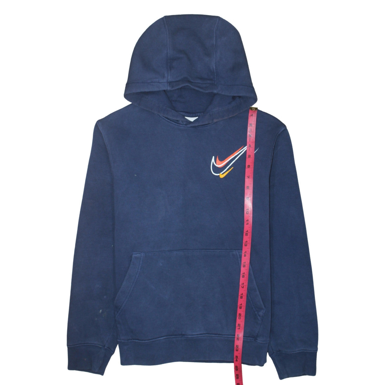 Nike Men's Blue Pullover Hoodie Small Regular Fit Fleece Sweatshirt