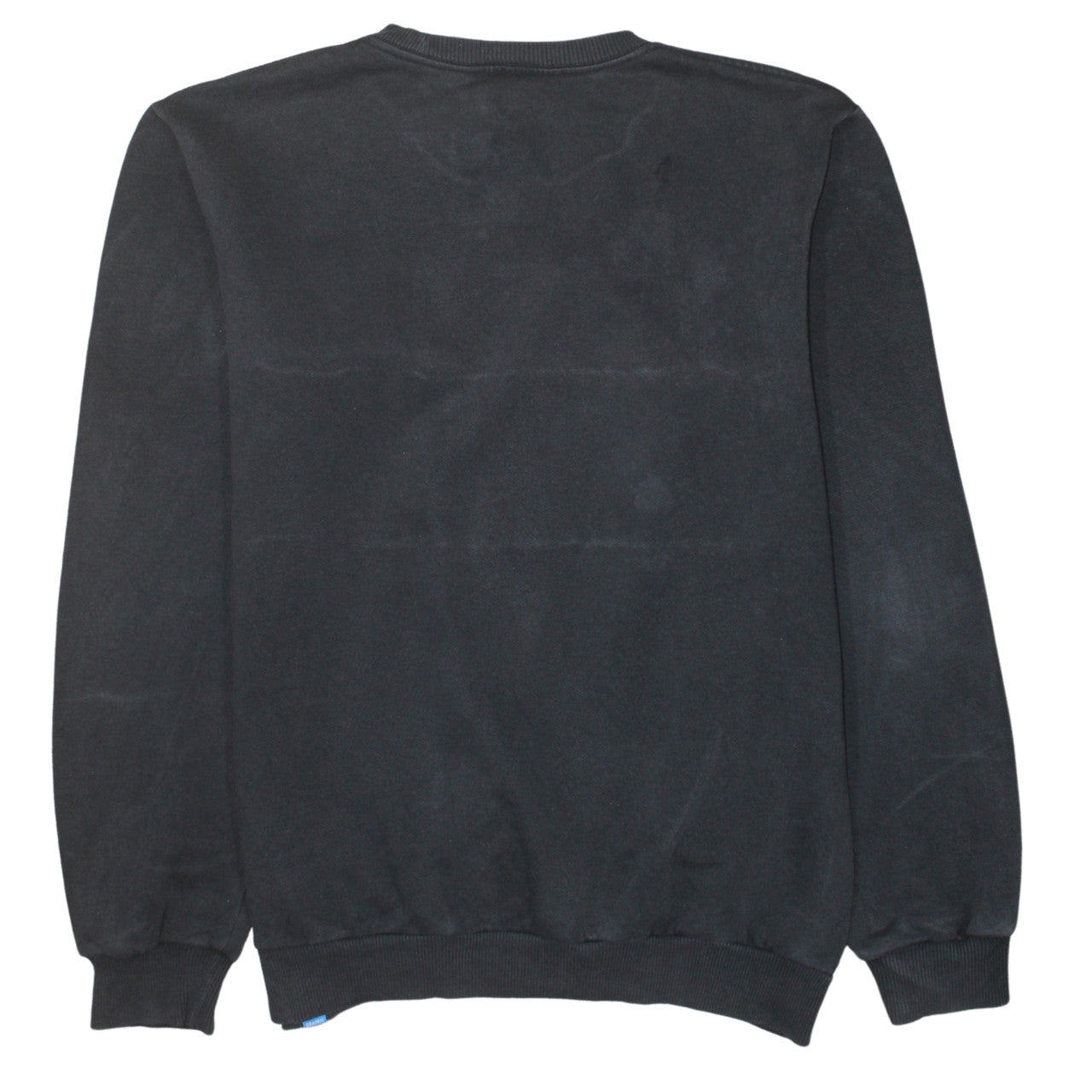 Adidas Mens Black Grey White Crew Neck Colour Block Sweatshirt M