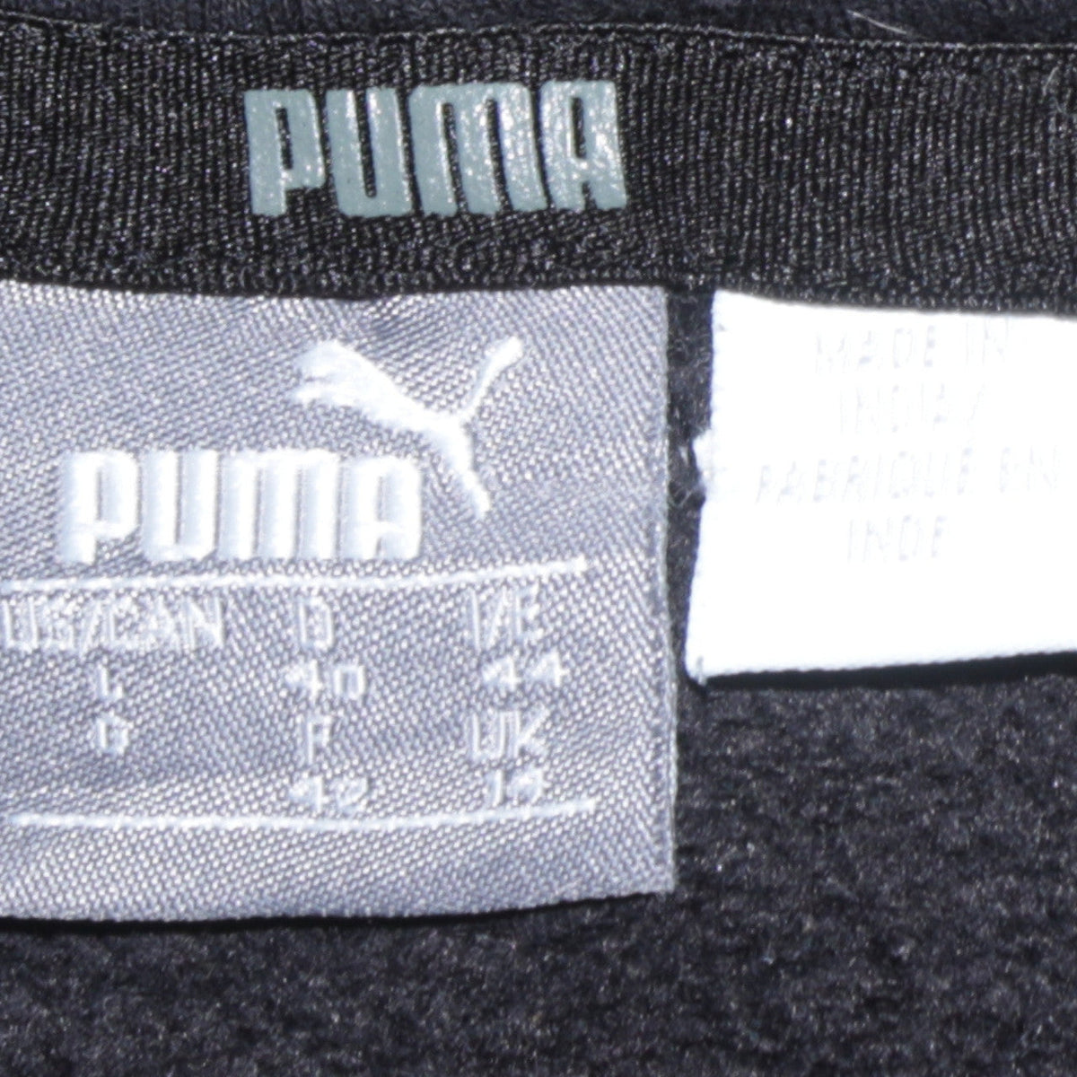 Puma Boys Black Pullover Hoodie Size 12 Years Graphic Logo Fleece