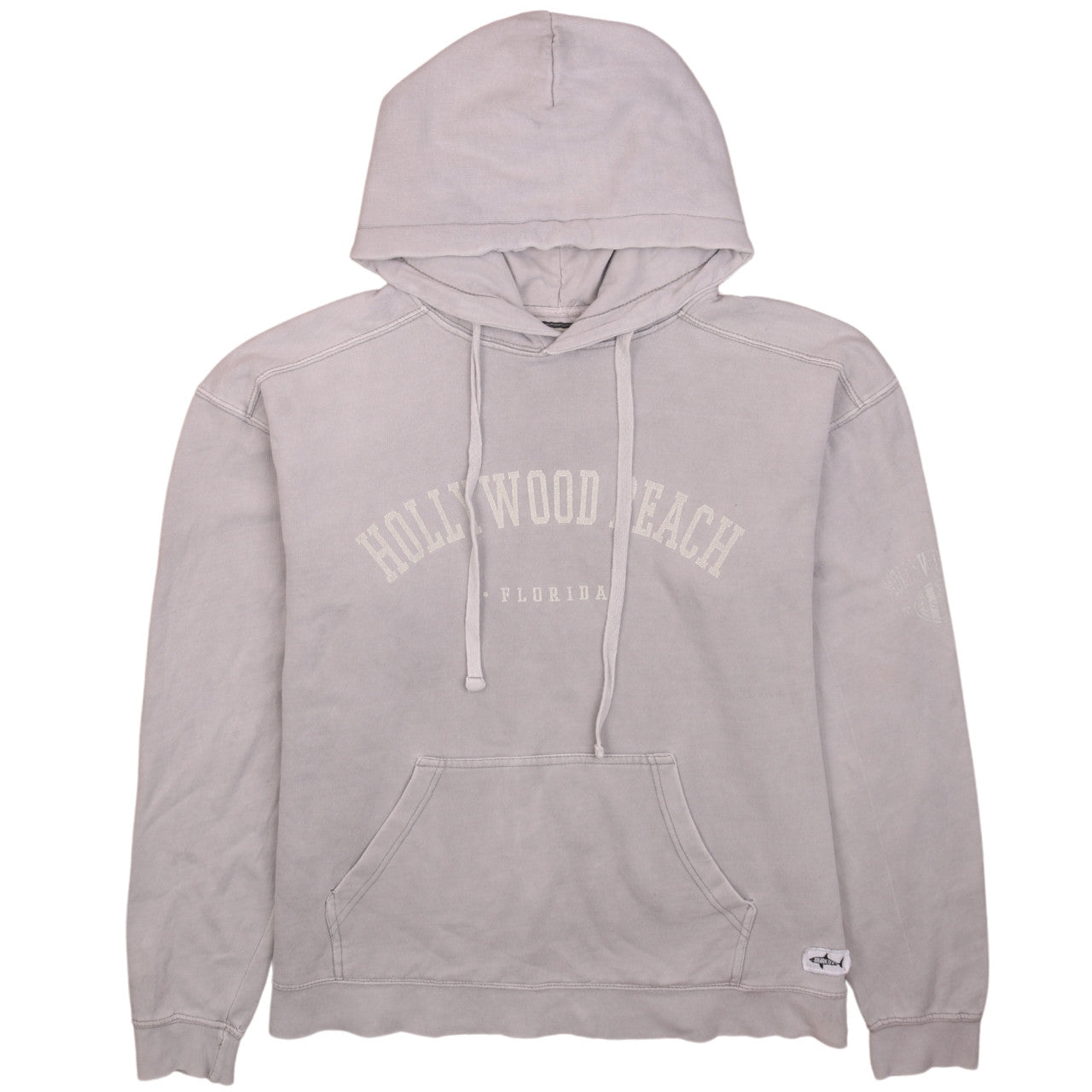 Shark Tee Men's Grey Hollywood Beach Pullover Hoodie Small