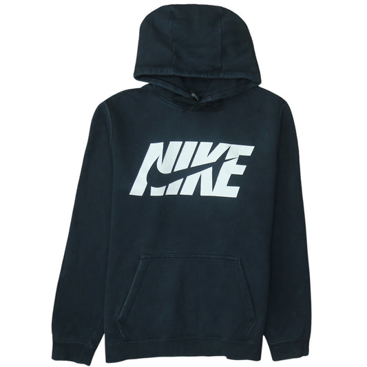 Nike Men's Black Pullover Hoodie M Graphic Logo Fleece Sweatshirt