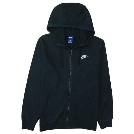 Nike Men's Black Full Zip Hoodie Size L Fleece Sweatshirt