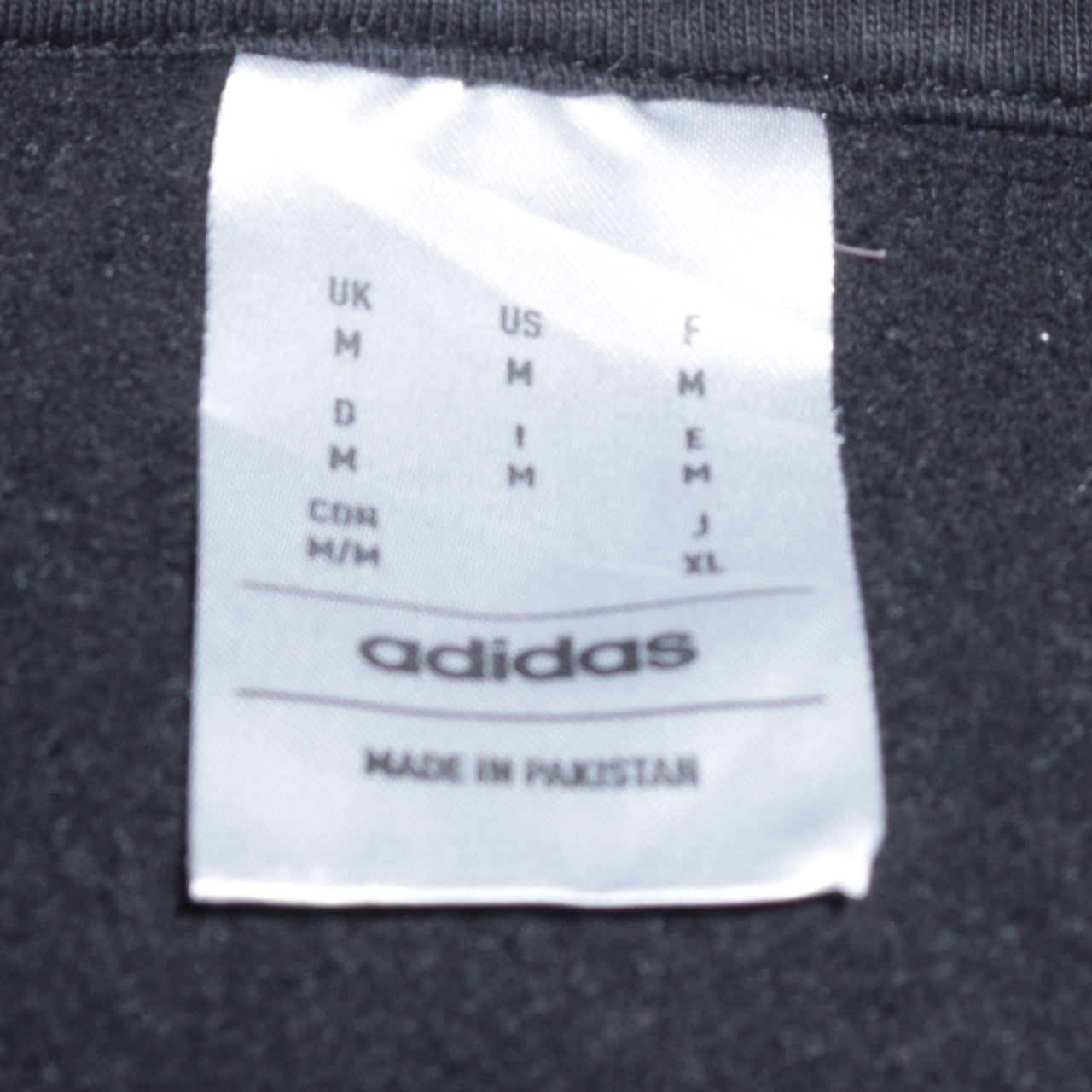 Adidas Men's Black Pullover Hoodie M - Sports Fleece Sweatshirt