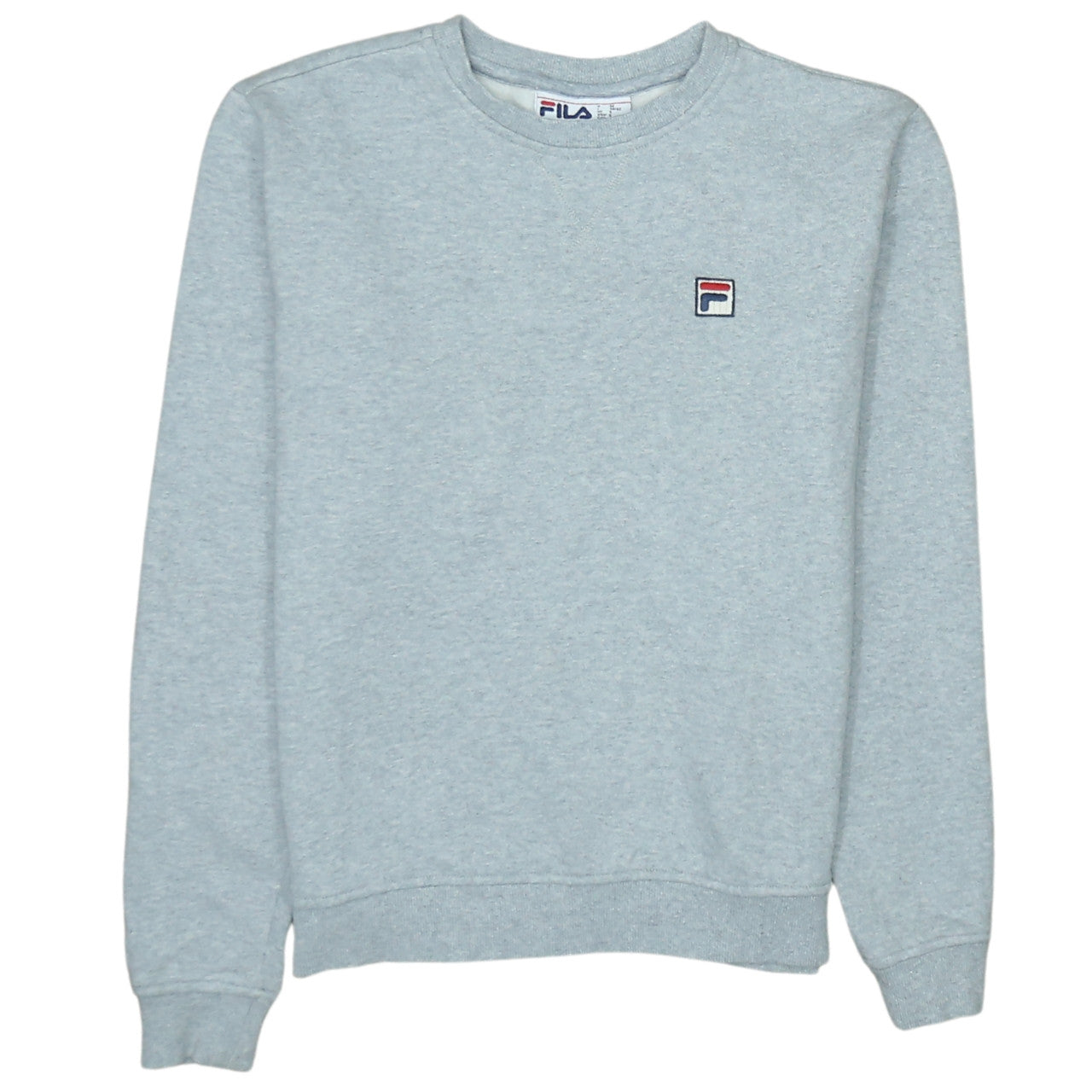 FILA Men’s Grey Crew Neck Pullover Sweatshirt Small Regular Fit