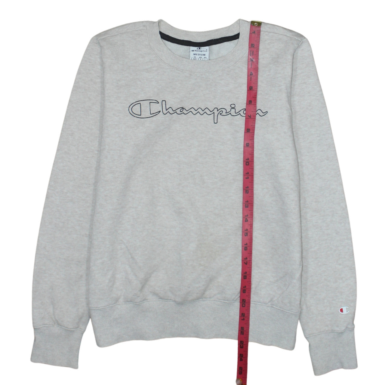 Champion Women's Grey Crew Neck Pullover Sweatshirt M