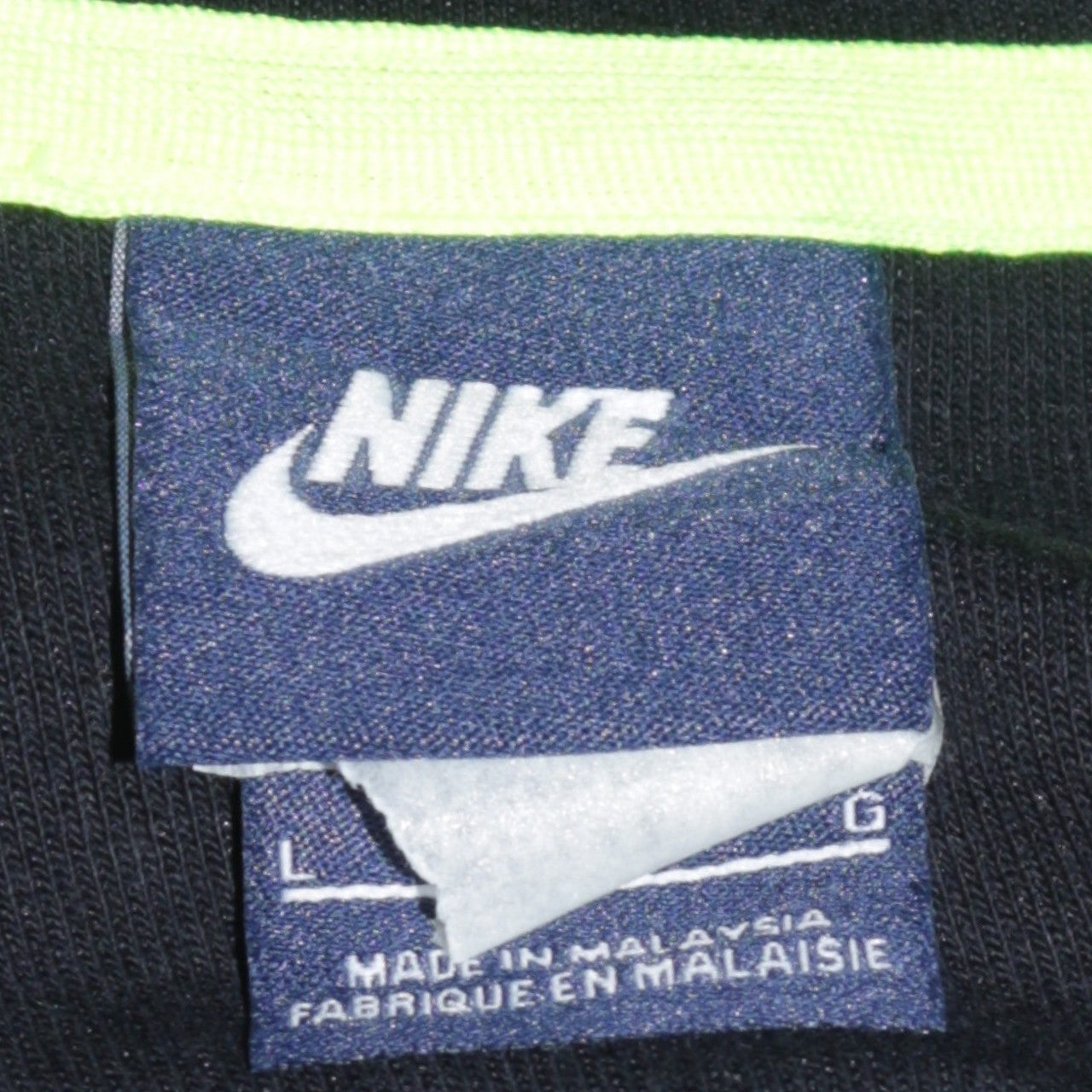 Nike Men's Grey Full Zip Hoodie L Hooded Sweatshirt Cotton Blend