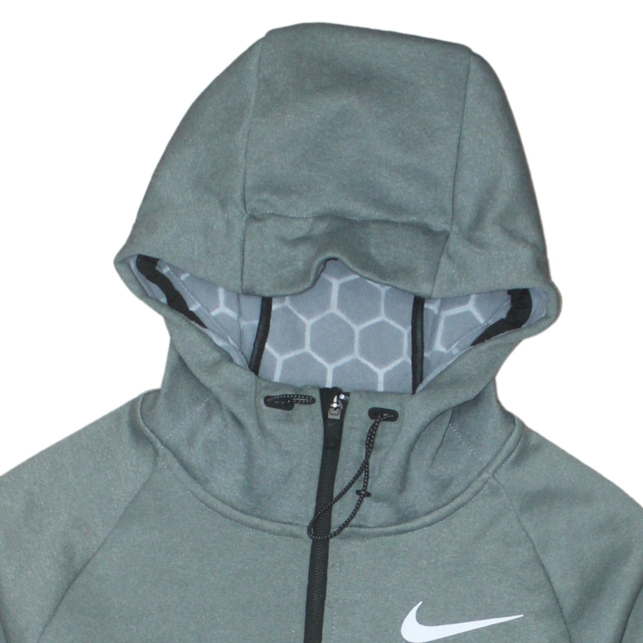 Nike Men’s Green Dri-FIT Full Zip Hoodie S Athletic Fit