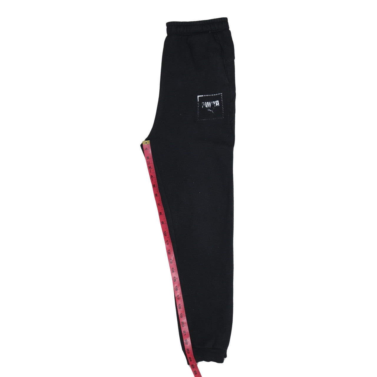 Puma Boys Black Jogger Sweatpants 15-16 Years Elastic Waist Fleece