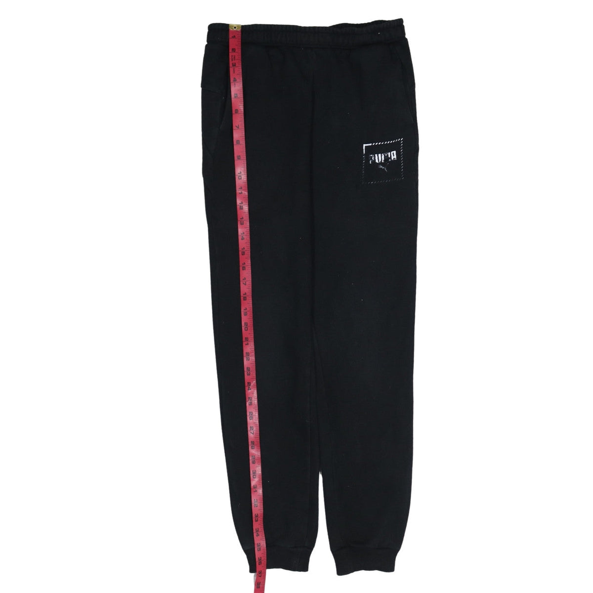 Puma Boys Black Jogger Sweatpants 15-16 Years Elastic Waist Fleece