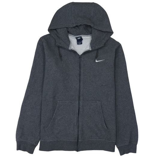Nike Men's Grey Full Zip Hoodie Size M Regular Fit Fleece Jacket