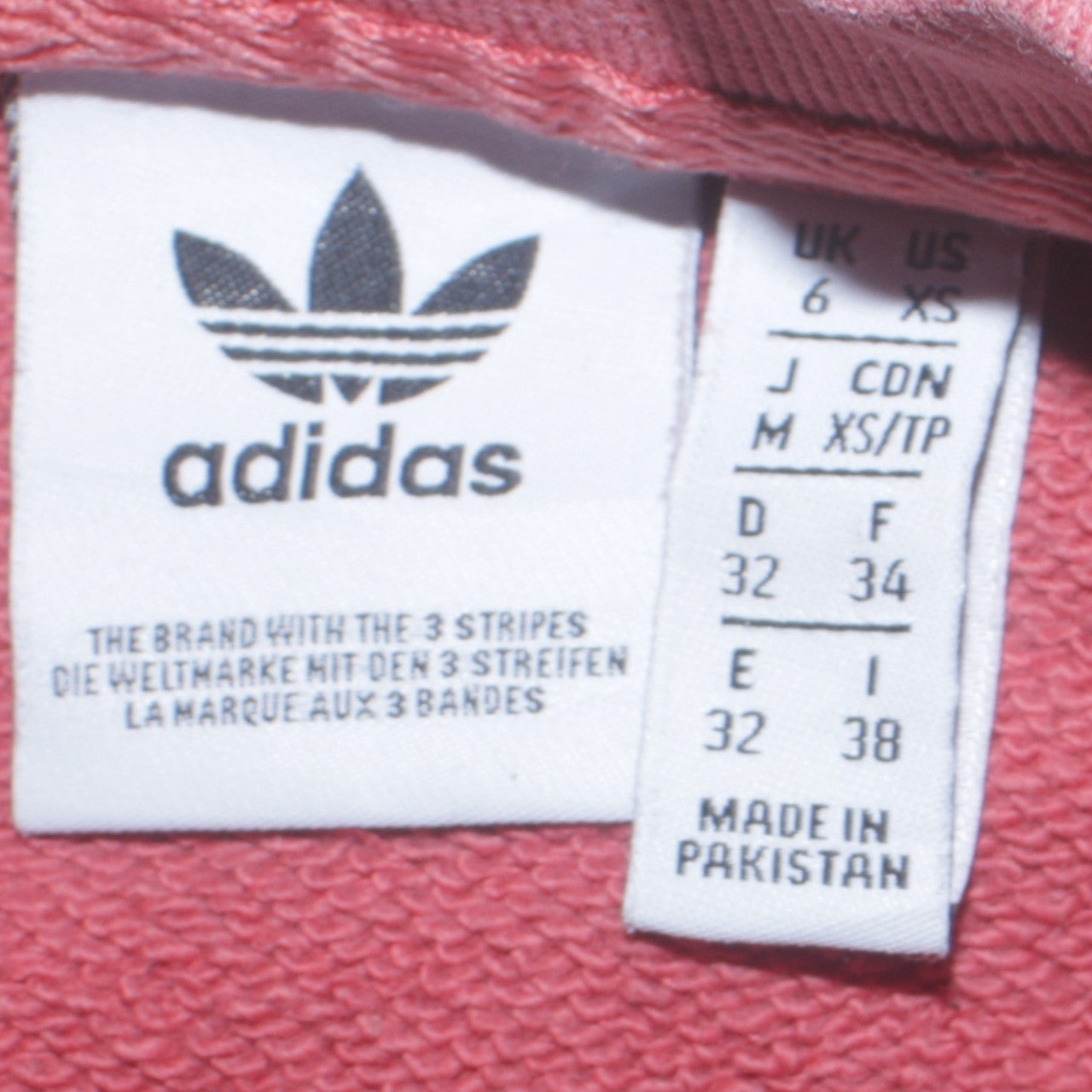Adidas Womens Pink Crew Neck Pullover Sweatshirt XS