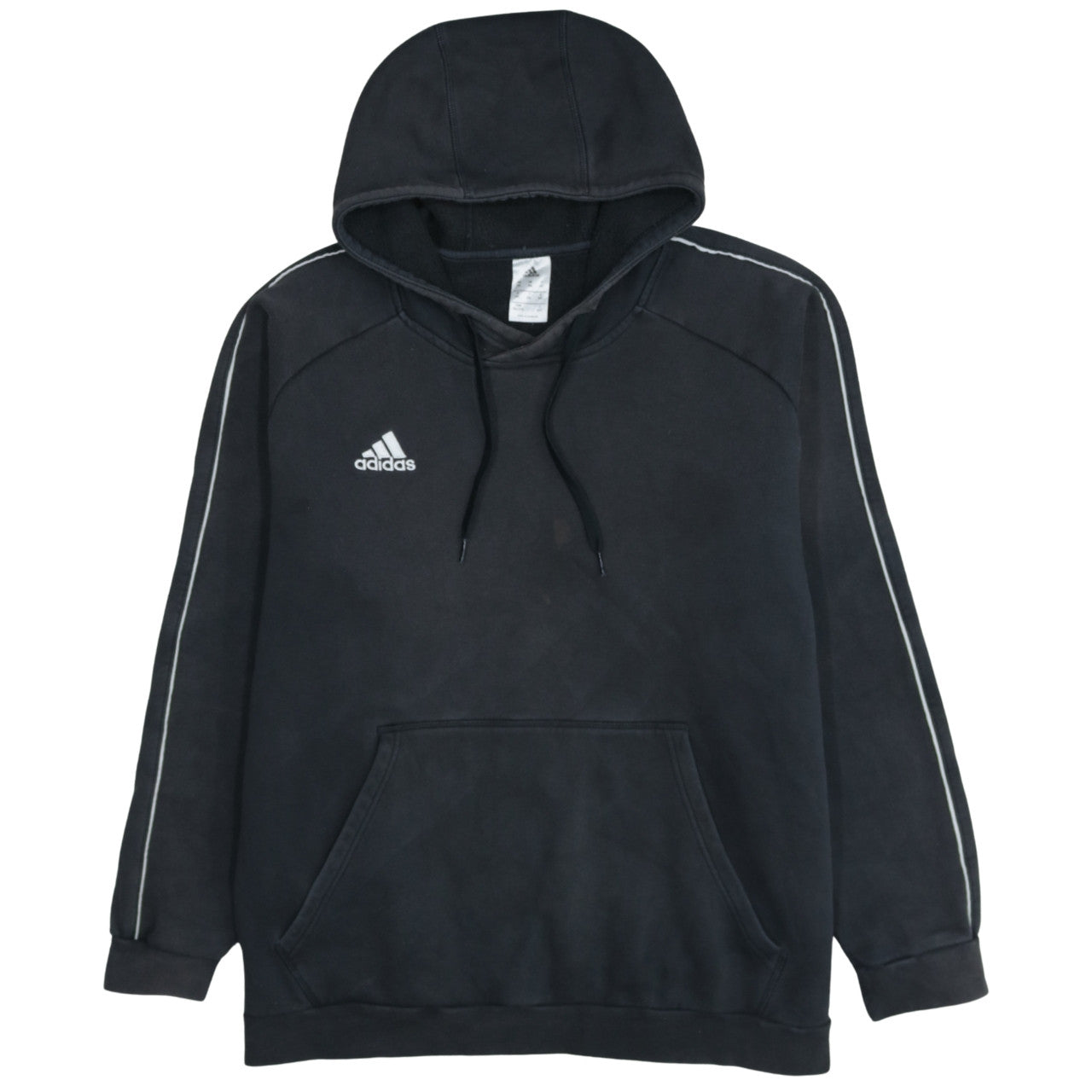 Adidas Men's Black 2XL Pullover Hoodie Fleece Sportswear