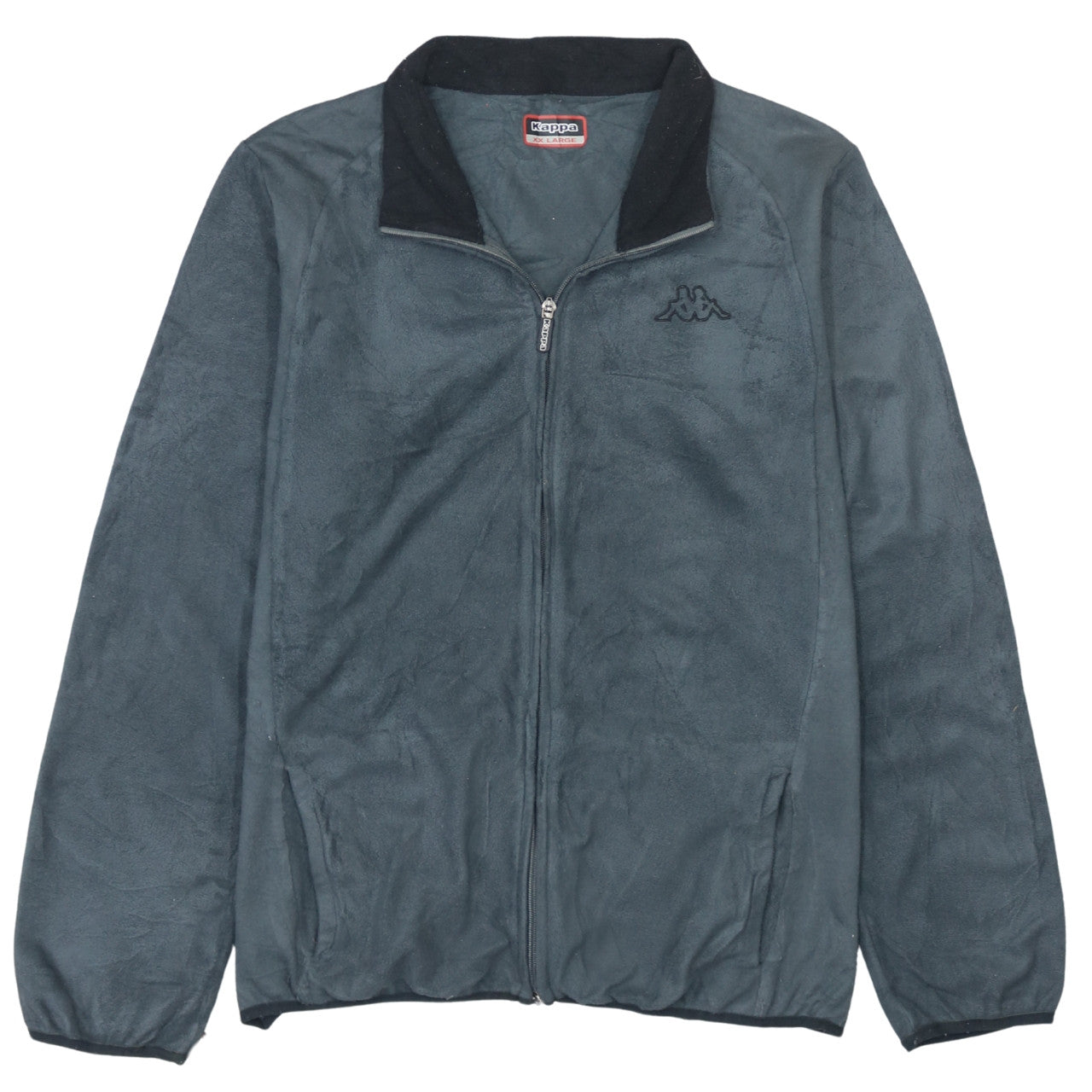 Kappa Mens Grey 2XL Fleece Full Zip Sports Jacket