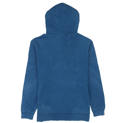 GAP Men's Blue Pullover Hoodie Small Embroidered Logo Fleece