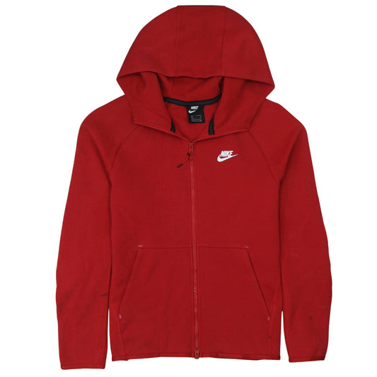 Nike Men's Red Full Zip Hoodie Size S Regular Fit